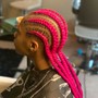 Stitch braids/Feed in braids