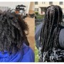 Design Braided Front Half Back Knotless Braids