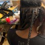 Design Braided Front Half Back Knotless Braids