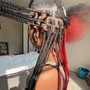 Medium knotless braids