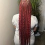 Medium knotless braids