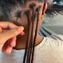 Medium knotless braids