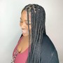 Medium knotless braids