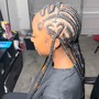 Designer Feedins (scalp braids)