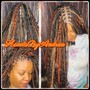 Small Bohemian Knotless Twists Includes Hair