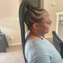 Medium Feed ponytail Braids