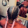 Braid down (for wig or weave)