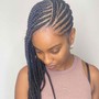 Smedium knotless braids