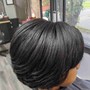 Shampoo and Style relaxed hair