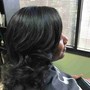 Shampoo and Style relaxed hair