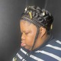 Cornrows Updo Medium (Midback)