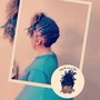 Flat Twist Updo with Crochet