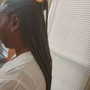 Large Knotless Box Braids