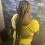 5 w/ 4 Small - 6 Stitch Braids (Butt Length, 72")