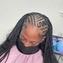 Shoulder length Smedium Box Braids