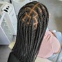 Med Knotless Individual Braids