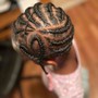 Medium parts Large knottless Braids