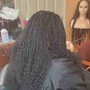 Half up half down - sew in