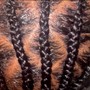 Partial Weave W/ Designed Cornrows