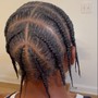 Partial Weave W/ Designed Cornrows