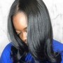 Natural hair shampoo& style long hair