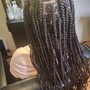 Medium Box Braids natural hair