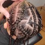 Medium Box Braids natural hair