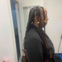 Cornrow feed in smed straight back waist