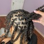 Natural Hair braids (high top fade)