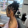 Retwist, Locs above the shoulder