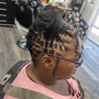 Extended loc twist shoulder length