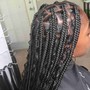 Medium Mid-back Goddess Box Braids