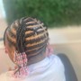 Kids large knotless Braids