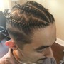 Small Knotless Box Braids Midback