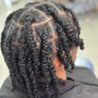 2 Strand Twist w Extension Hair