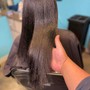 Shampoo and condition with a blowout