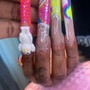 short ( acrylic nails )