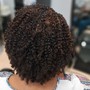 Natural hair shaping short hair