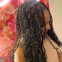 LARGE Knotless BoHo Braids with curly Human hair -New client Discount