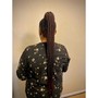 Straight back or Up do / feeding braids