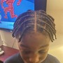 Kids natural two strand twist w/o wash