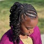 Kid's Natural Style (No Braiding Hair Added)