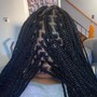 X-small knotless braids