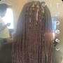 X-small knotless braids