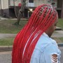 X-small knotless braids