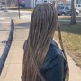 Medium knotless braids