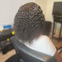 Partial Crochet Braids on fade cuts