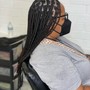 Half Braids/half weave