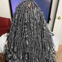 Boho Locs w/ human hair curls