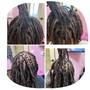 Dreadlock re-twist with two strand  twist style. USE VAGARO ONLY. https://www.vagaro.com/eminenthairsalon1